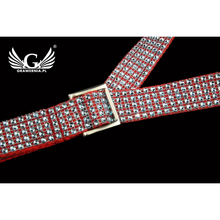 SAXOPHONE STRAP red-silver - Sweet Band model - Exclusive version - PDS28