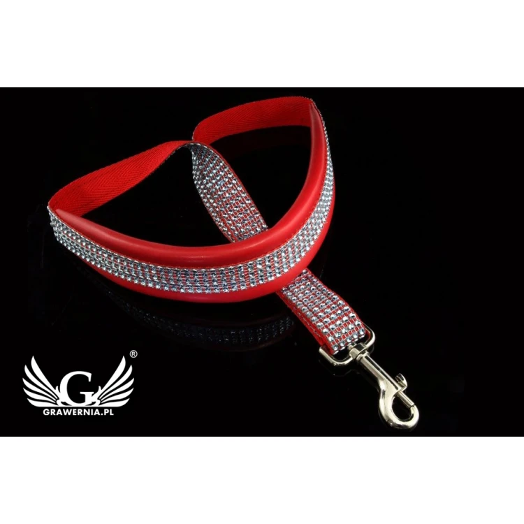 SAXOPHONE STRAP red-silver - Sweet Band model - Exclusive version - PDS28