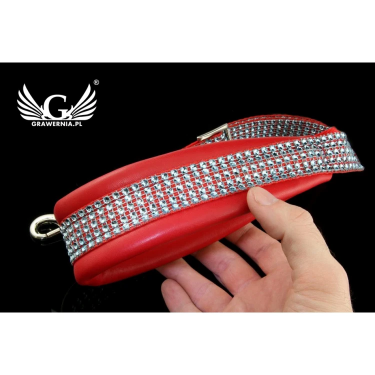 SAXOPHONE STRAP red-silver - Sweet Band model - Exclusive version - PDS28