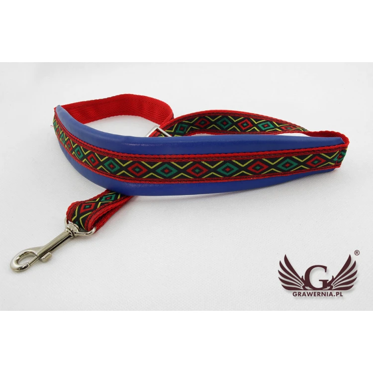 SAXOPHONE STRAP blue-red - Boogie model - Comfort version - PDS34