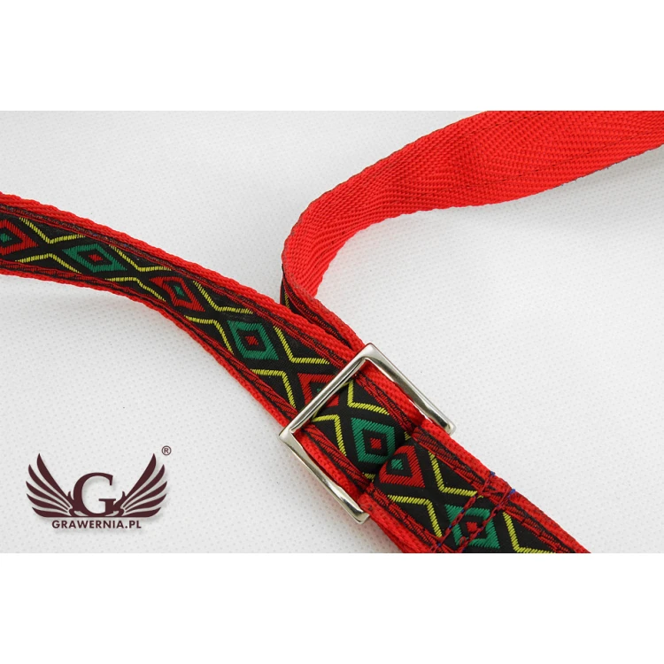 SAXOPHONE STRAP blue-red - Boogie model - Comfort version - PDS34