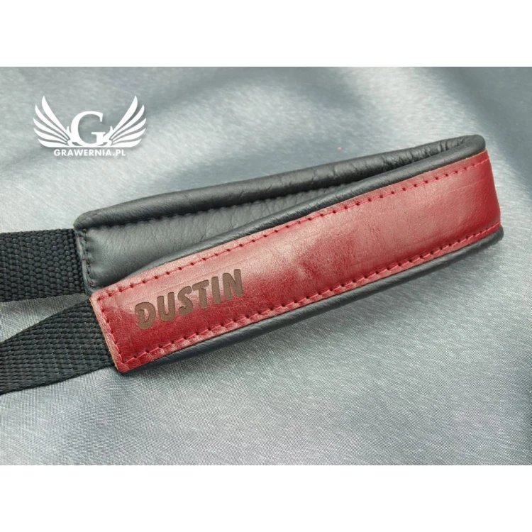 SAXOPHONE STRAP black-burgundy - model: Jazz - Comfort version - PDS4