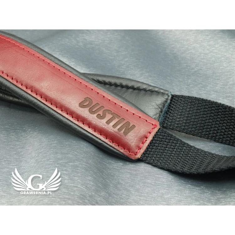 SAXOPHONE STRAP black-burgundy - model: Jazz - Comfort version - PDS4