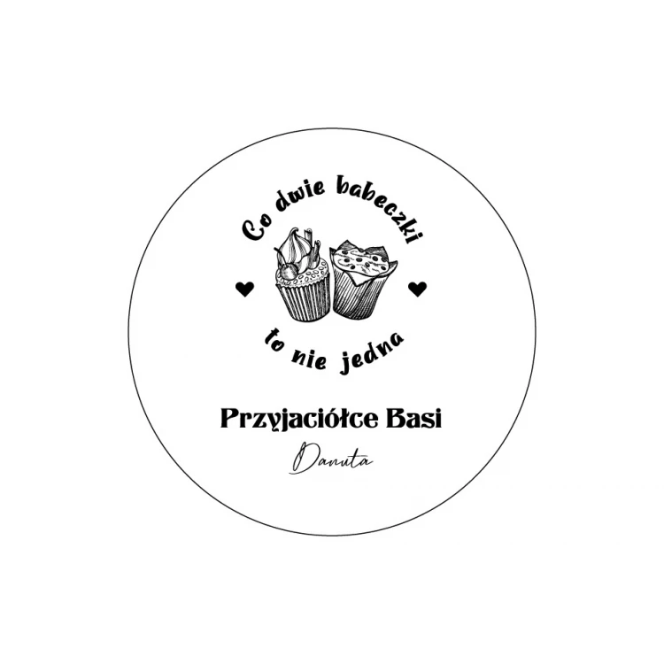 Glass Cake Stand with Engraving - Two Cupcakes are Better than One - PAT032