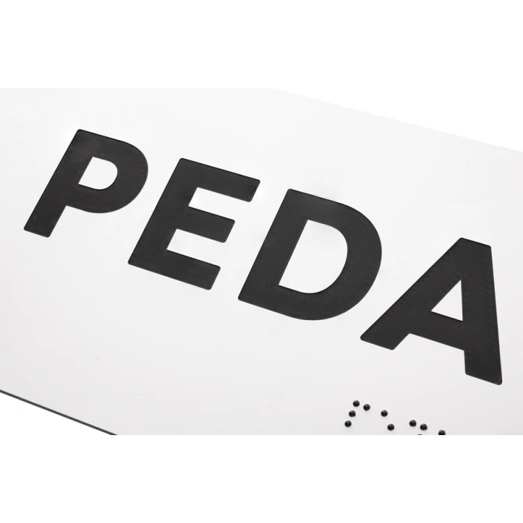 Pedagogue - Door or Wall Plaque with Braille Script - Size 310x100mm - White Engraving Laminate 3mm - TAB287