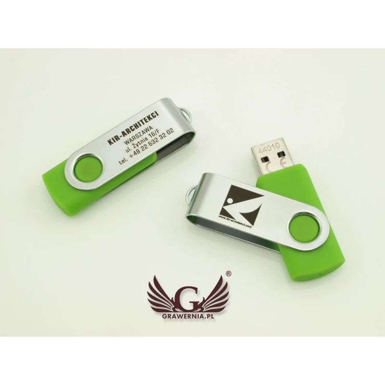 TWISTER 8GB USB 2.0 FLASH DRIVE with your logo or any laser-engraved inscription