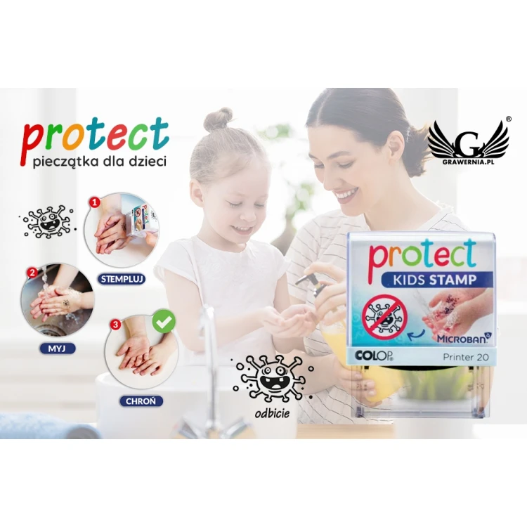 Stamp for children COLOP Protect Kids 20 - COL038
