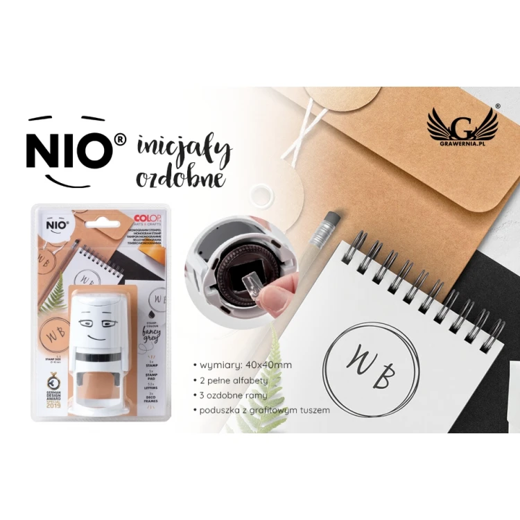 Nio Stamp Decorative Initials - COL048