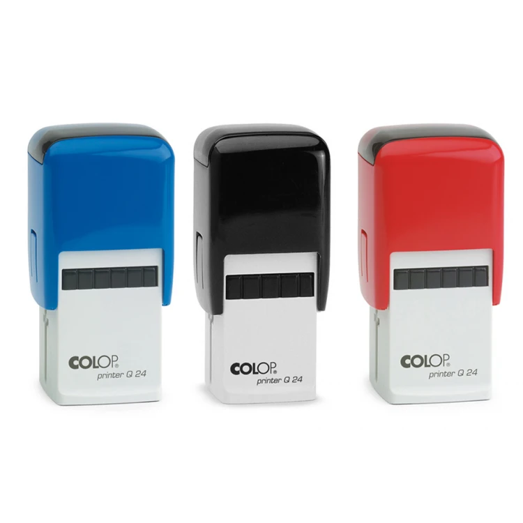 Self-inking square stamp COLOP Printer Q24 - text plate size: 24x24mm - COL068