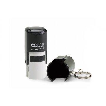 Self-inking round stamp COLOP Printer R12/1 Keyring - text plate size: 12x12mm - COL072