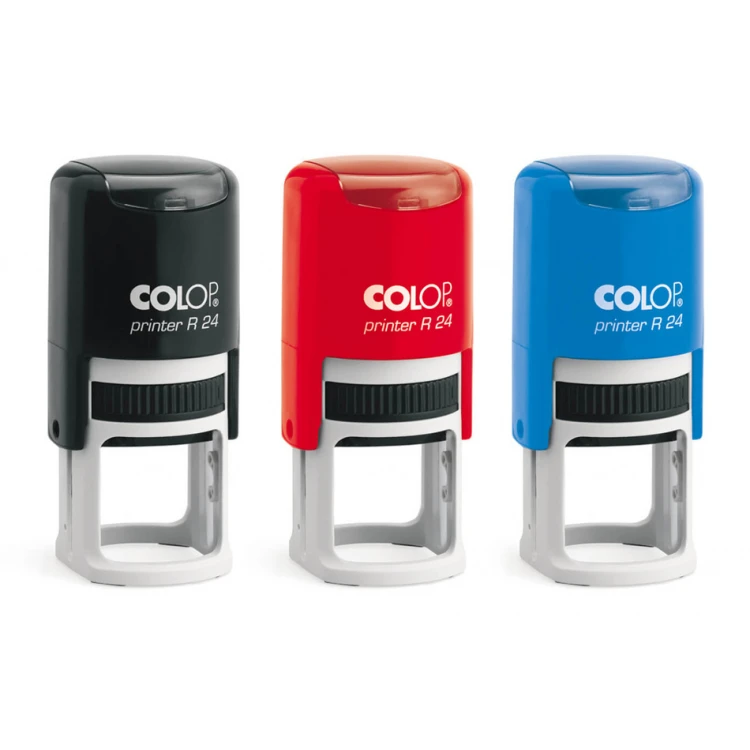 Self-inking round stamp COLOP Printer R24 - text plate size: 24x24mm - COL075