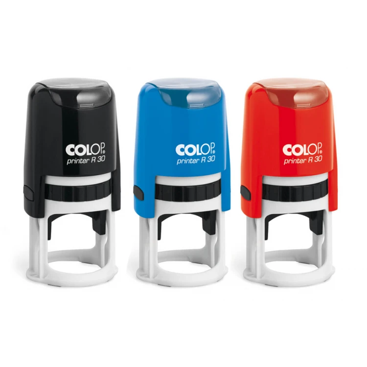 Self-inking round stamp COLOP Printer R30 - text plate size: 30x30mm - COL076