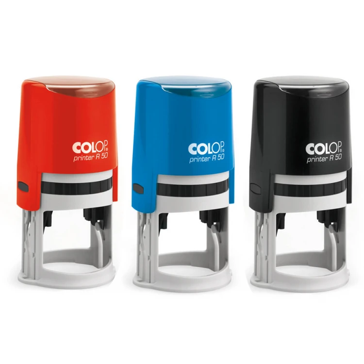 Self-inking round stamp COLOP Printer R50 - text plate size: 50x50mm - COL079