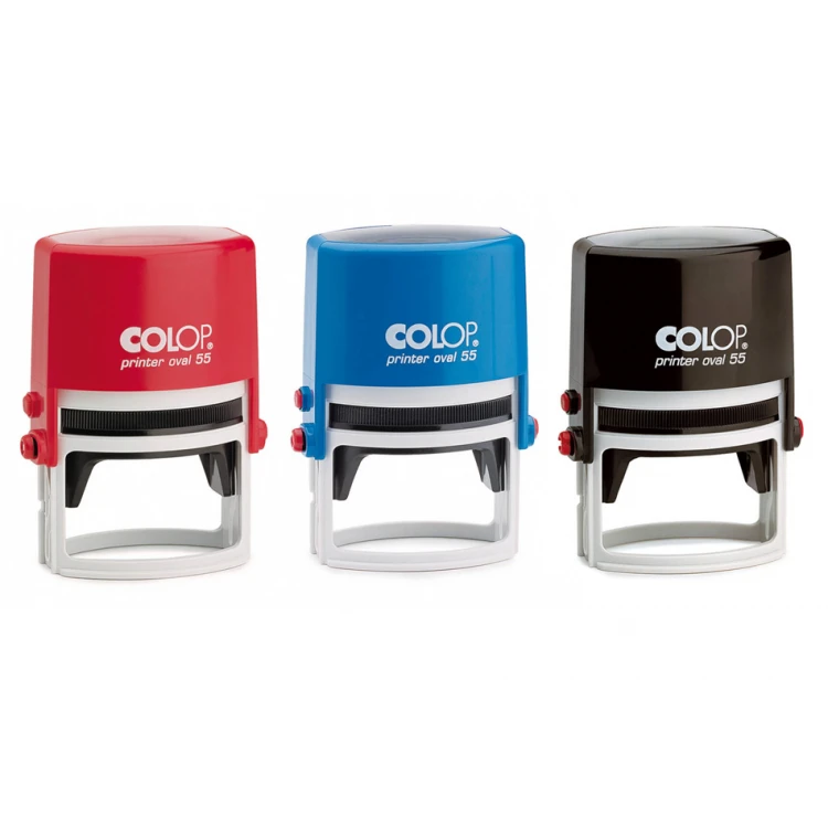 Self-inking oval stamp COLOP Printer O55 - text plate size: 55x35mm - COL080
