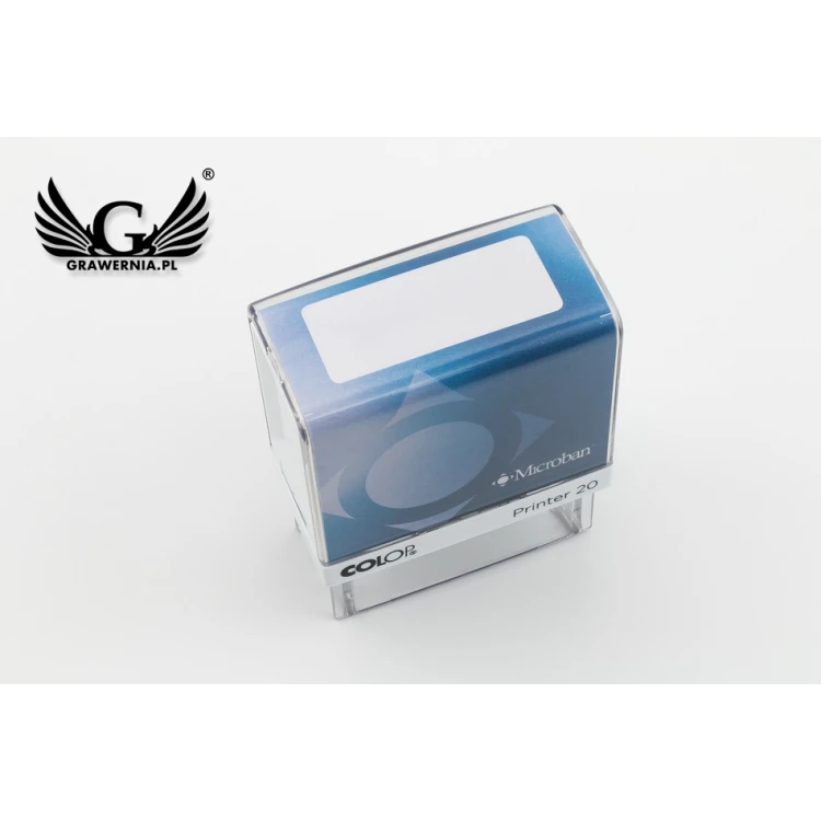 Self-inking stamp with antibacterial protection COLOP Printer 20 Microban - imprint size 38x14mm - COL035