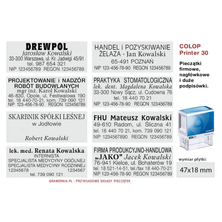 Self-inking stamp with antibacterial protection COLOP Printer 30 Microban - imprint size 47x18mm - COL036