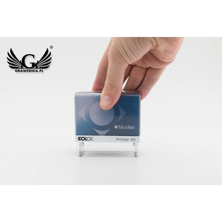 Self-inking stamp with antibacterial protection COLOP Printer 40 Microban - imprint size 59x23mm - COL037