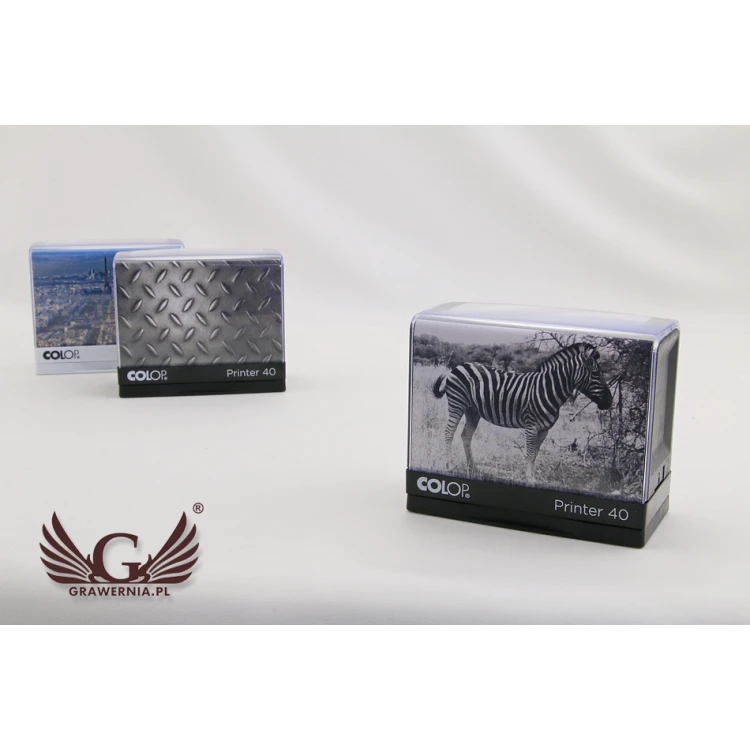 Self-inking stamp COLOP Printer 40 - text plate size: 59 x 23mm
