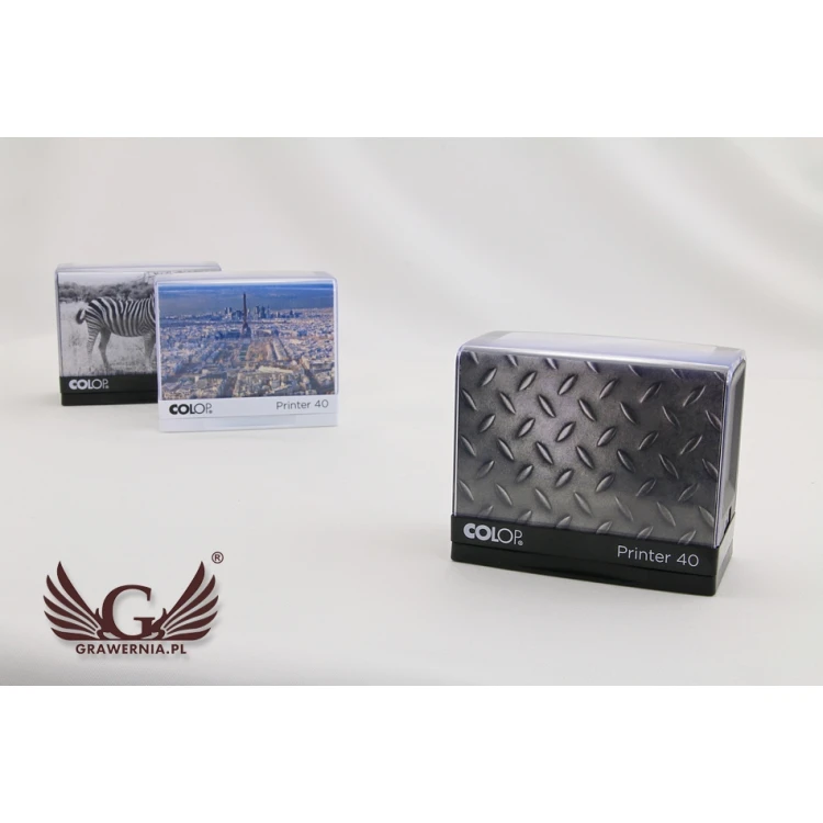 Self-inking stamp COLOP Printer 40 - text plate size: 59 x 23mm