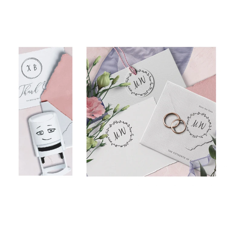 Nio Wedding Initials Stamp - COL047