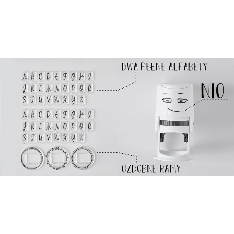 Nio Wedding Initials Stamp - COL047