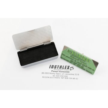 Stamp in a Metal Box - 3.5 - Impression Size 23x58mm - PM004
