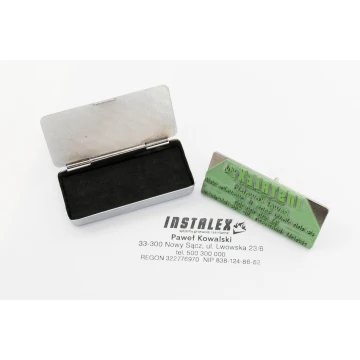 Stamp in a Metal Box - 3.5 - Impression Size 23x58mm - PM004