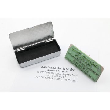 Stamp in a Metal Box - 2.5 - Impression Size 20x48mm - PM003