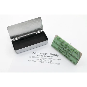 Stamp in a Metal Box - 2.5 - Impression Size 20x48mm - PM003