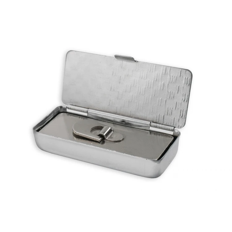 Stamp in a Metal Box - 2.5 - Impression Size 20x48mm - PM003