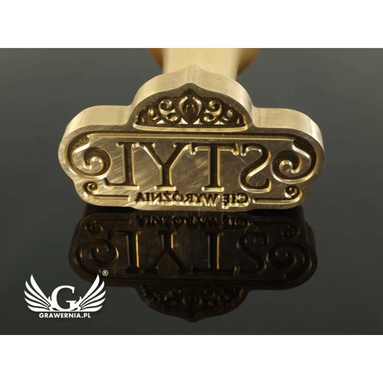 Seal for stamping in wax - CNC - dimensions: 57x30.57mm