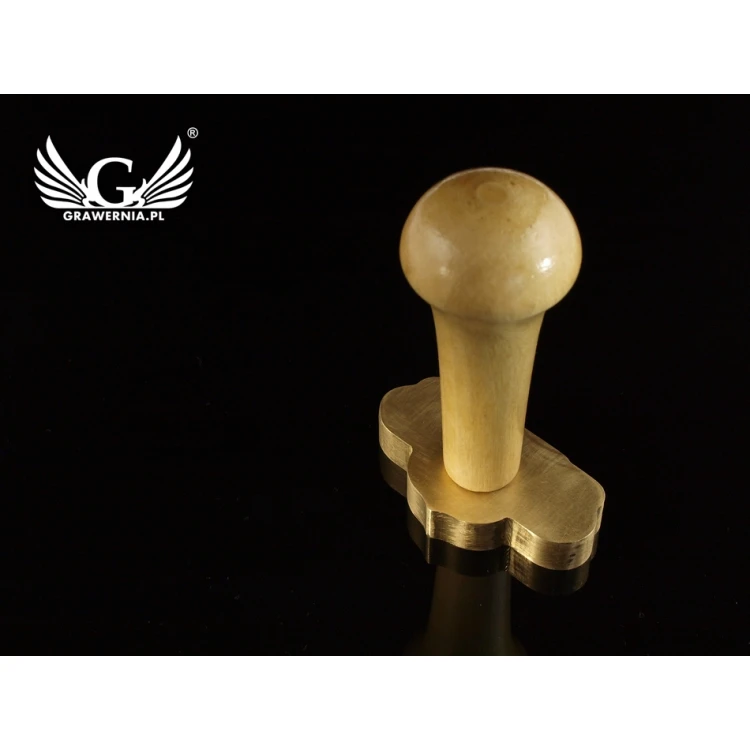 Seal for stamping in wax - CNC - dimensions: 57x30.57mm