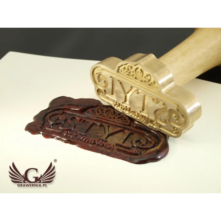 Seal for stamping in wax - CNC - dimensions: 57x30.57mm