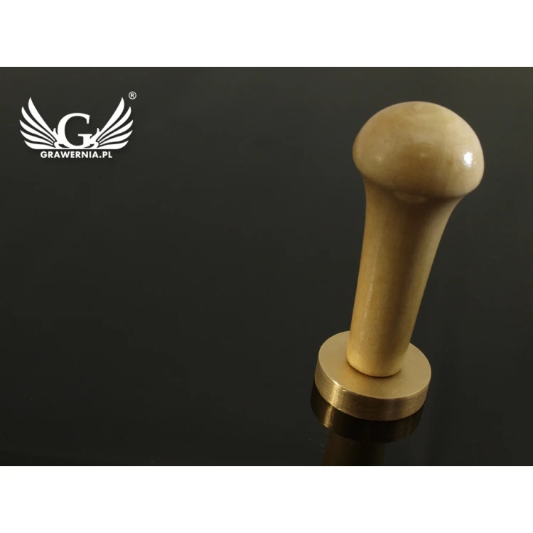 Seal for stamping in wax - CNC - diameter 33mm