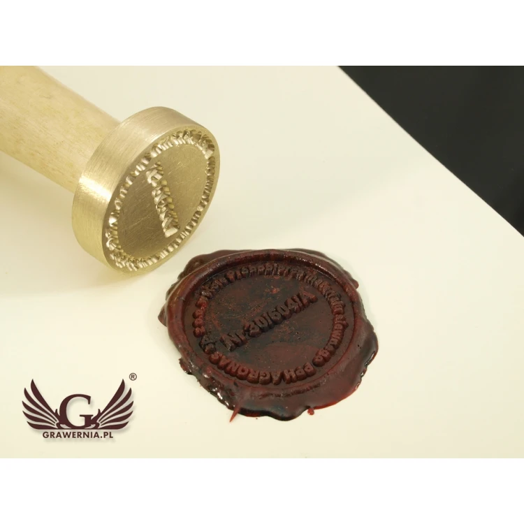 Seal for stamping in wax - CNC - diameter 33mm