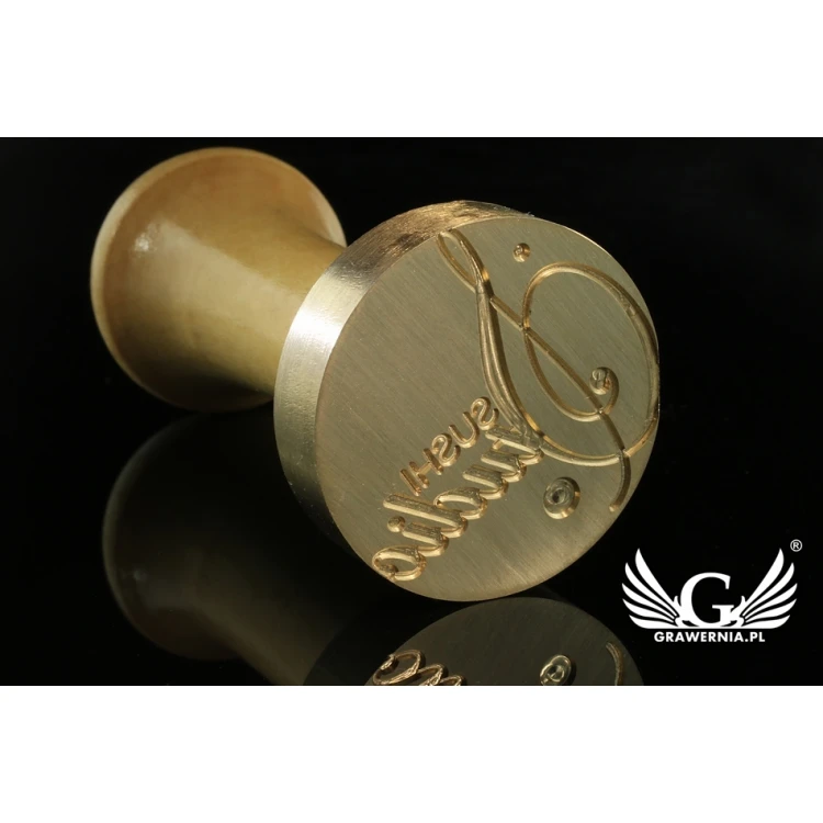 Seal for stamping in wax - CNC - diameter 38mm