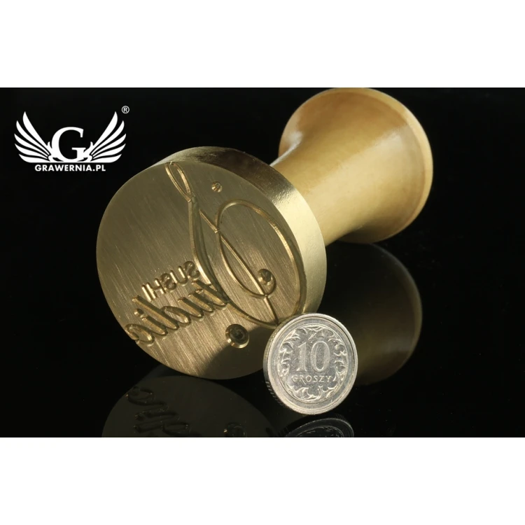 Seal for stamping in wax - CNC - diameter 38mm