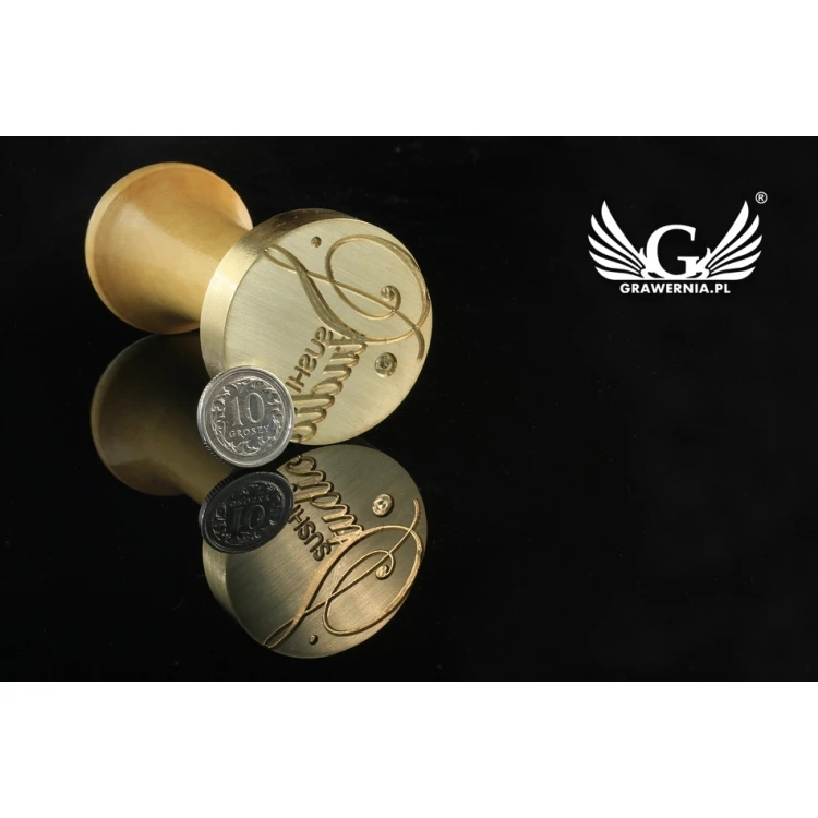 Seal for stamping in wax - CNC - diameter 38mm