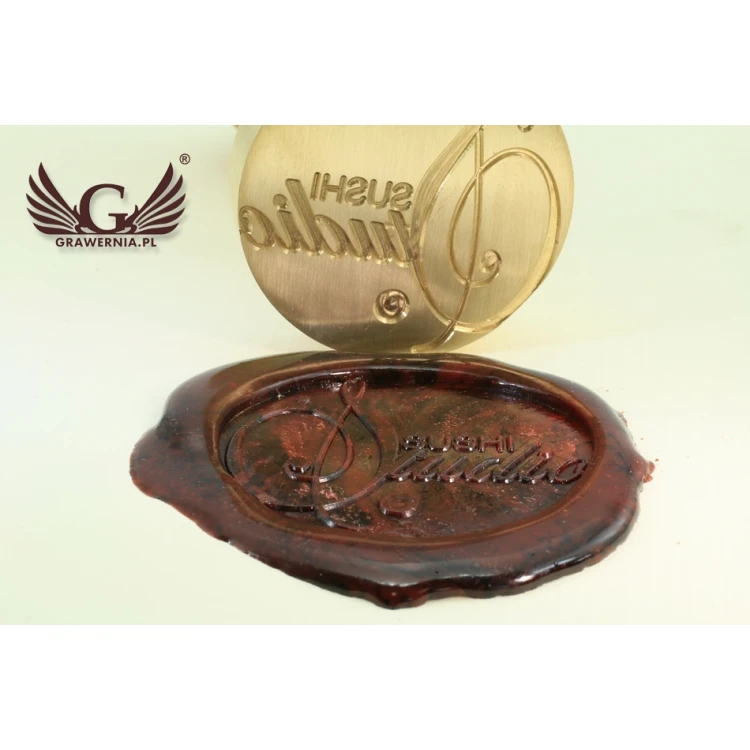 Seal for stamping in wax - CNC - diameter 38mm