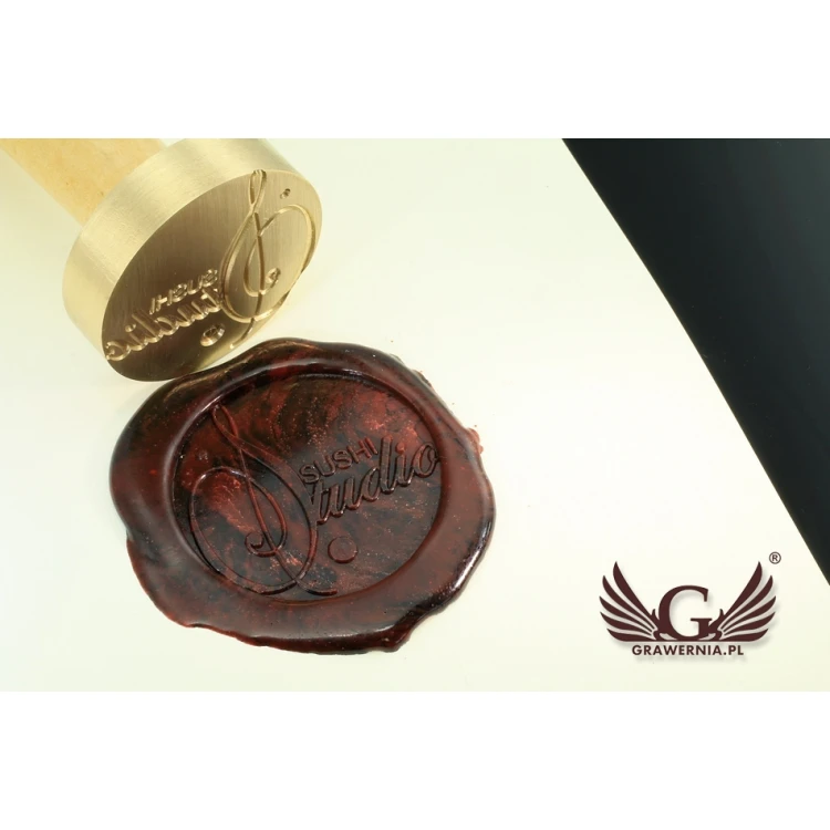 Seal for stamping in wax - CNC - diameter 38mm