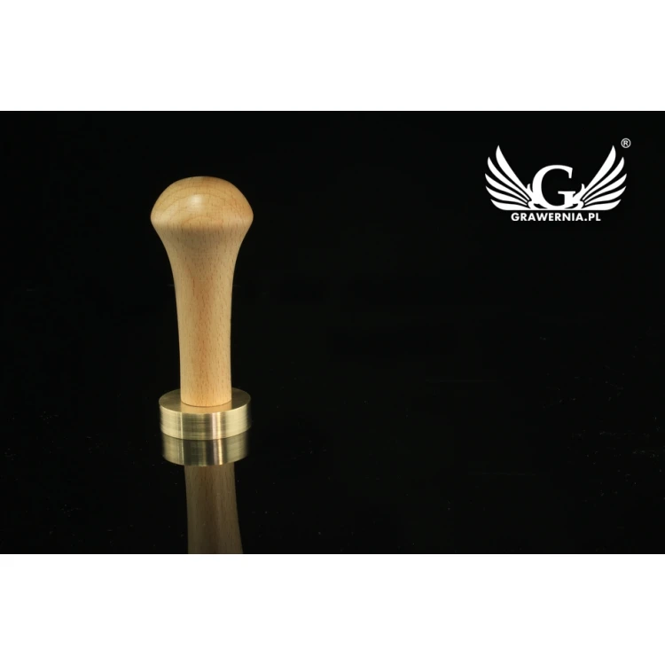 Seal for stamping in wax - CNC - diameter 38mm, concave engraving