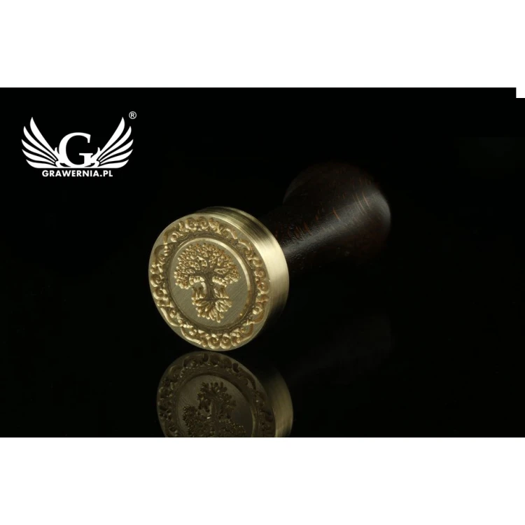 Lacquer stamp - CNC - diameter 35mm, concave engraving