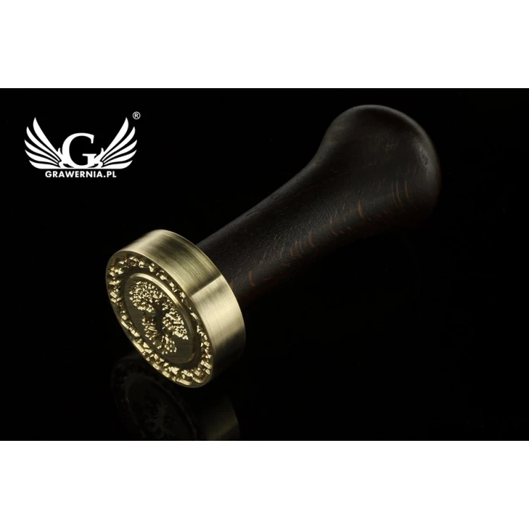 Lacquer stamp - CNC - diameter 35mm, concave engraving