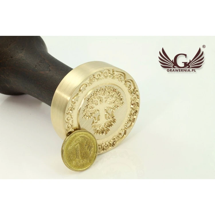 Lacquer stamp - CNC - diameter 35mm, concave engraving