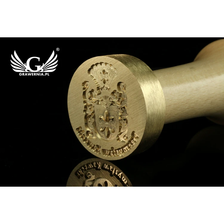 Herbal Stamp for Wax Sealing - CNC - Diameter 33mm