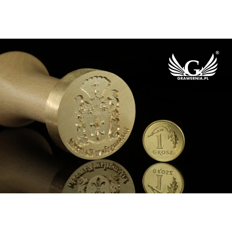 Herbal Stamp for Wax Sealing - CNC - Diameter 33mm