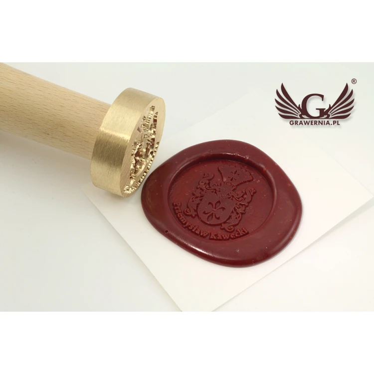 Herbal Stamp for Wax Sealing - CNC - Diameter 33mm