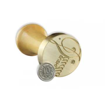 Seal for stamping in wax - CNC - diameter 38mm