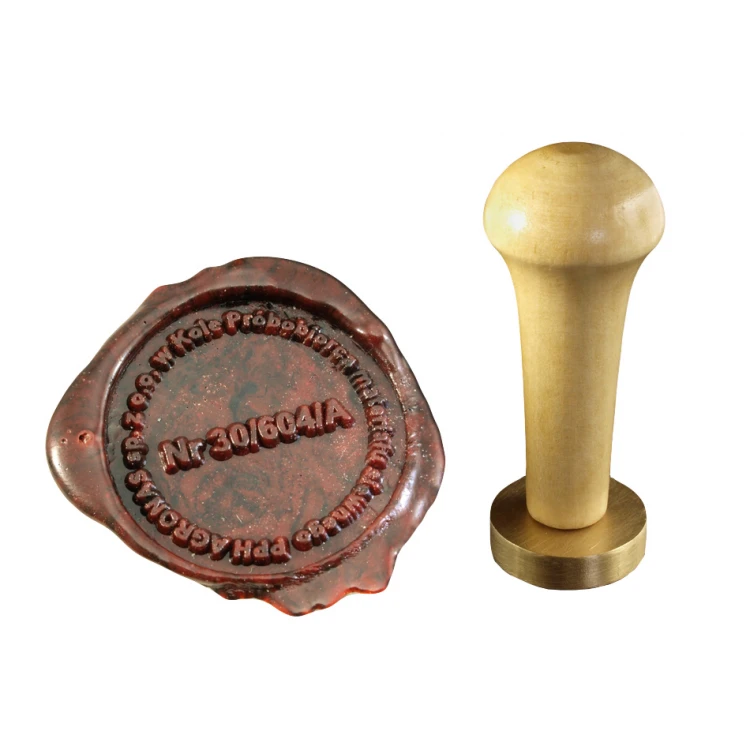 Seal for stamping in wax - CNC - diameter 33mm