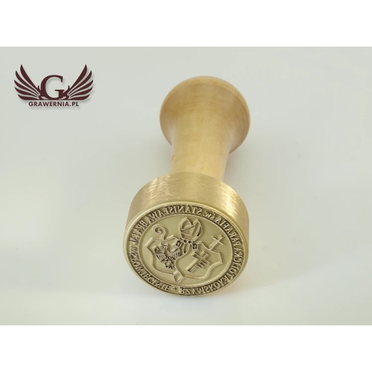 PARISH SEAL - brass diameter 36mm engraving depth about 0.4mm